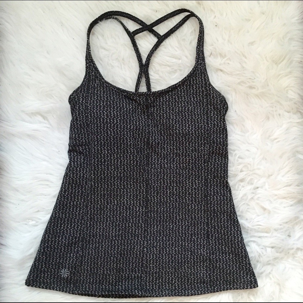 Herringbone Print Strappy Athleta Tank